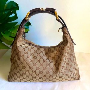 Gucci Medium GG Canvas Horsebit Hobo